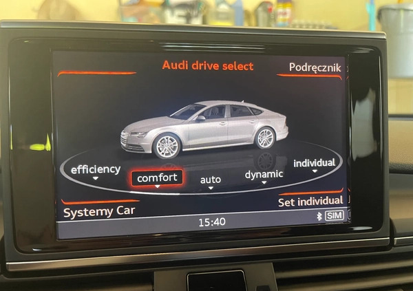 Audi A7 cena 123500 przebieg: 101891, rok produkcji 2017 z Dobre Miasto małe 497